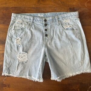 VTG Target Mossimo‎ Supply Co. Light Blue Stretch Denim Shorts size 31